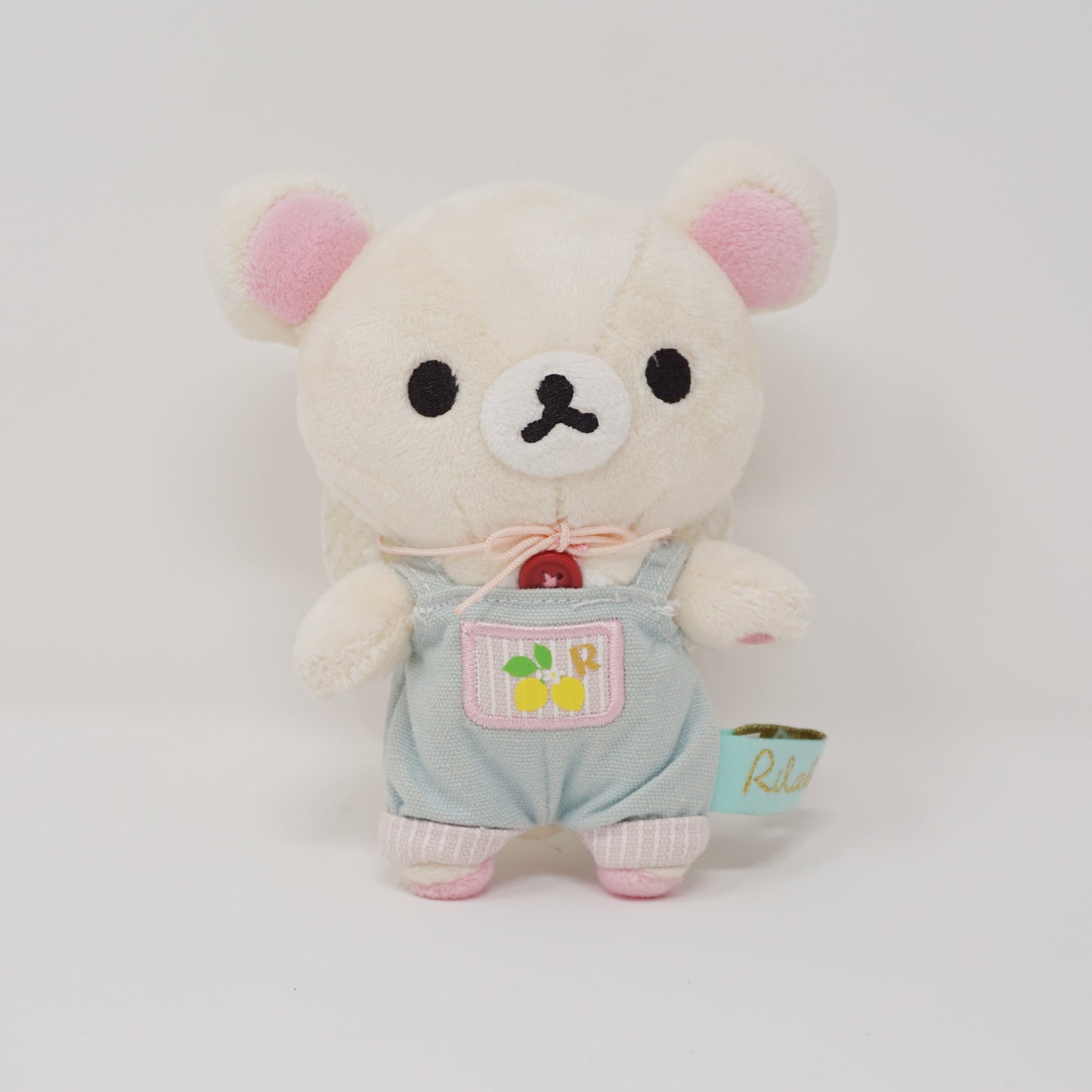 2015 Korilakkuma Farmer Plush Keychain - Fresh Lemon Theme Rilakkuma - San-X