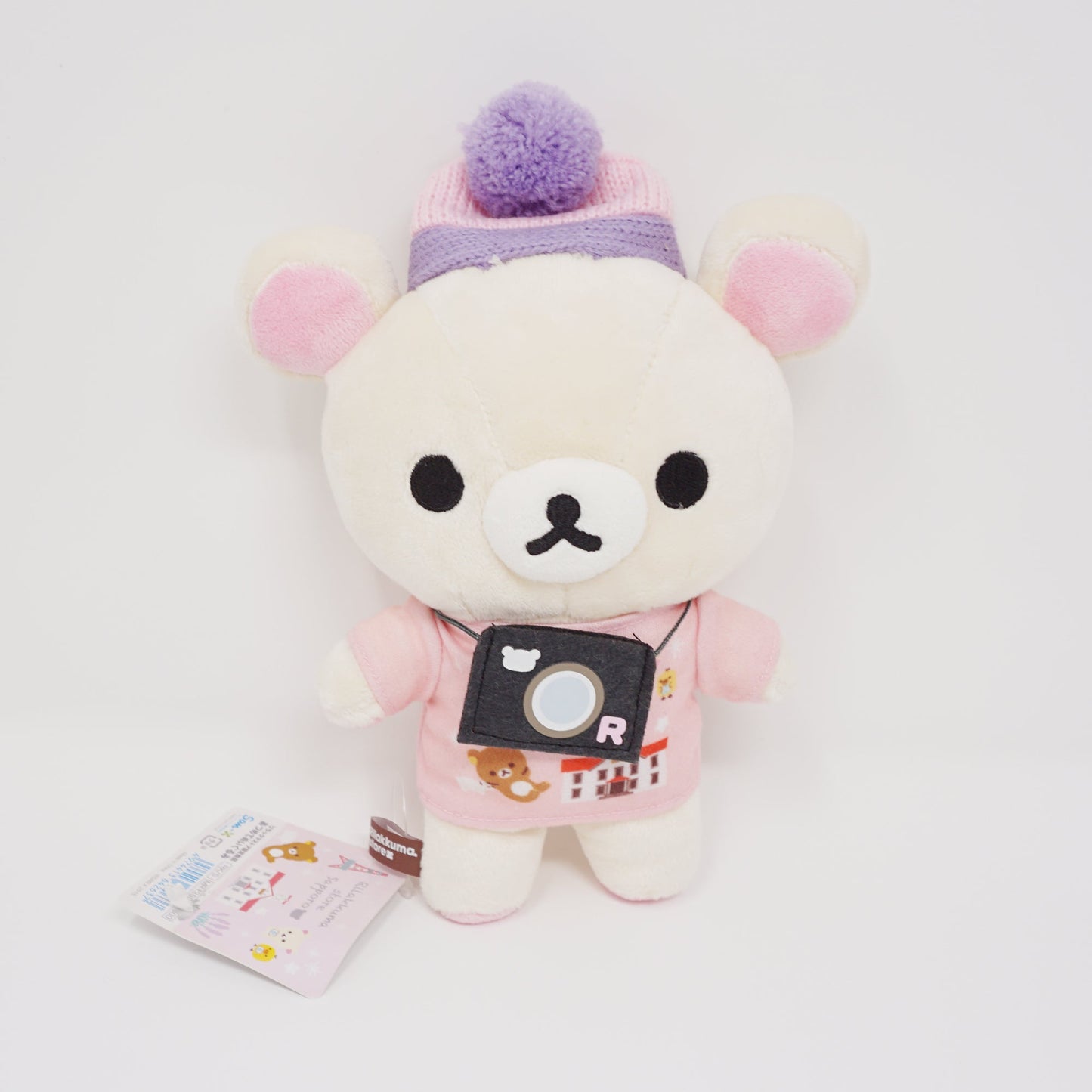 2015 Korilakkuma with Camera Plush  - Rilakkuma Sapporo Store Limited Souvenir Theme Hokkaido - San-X