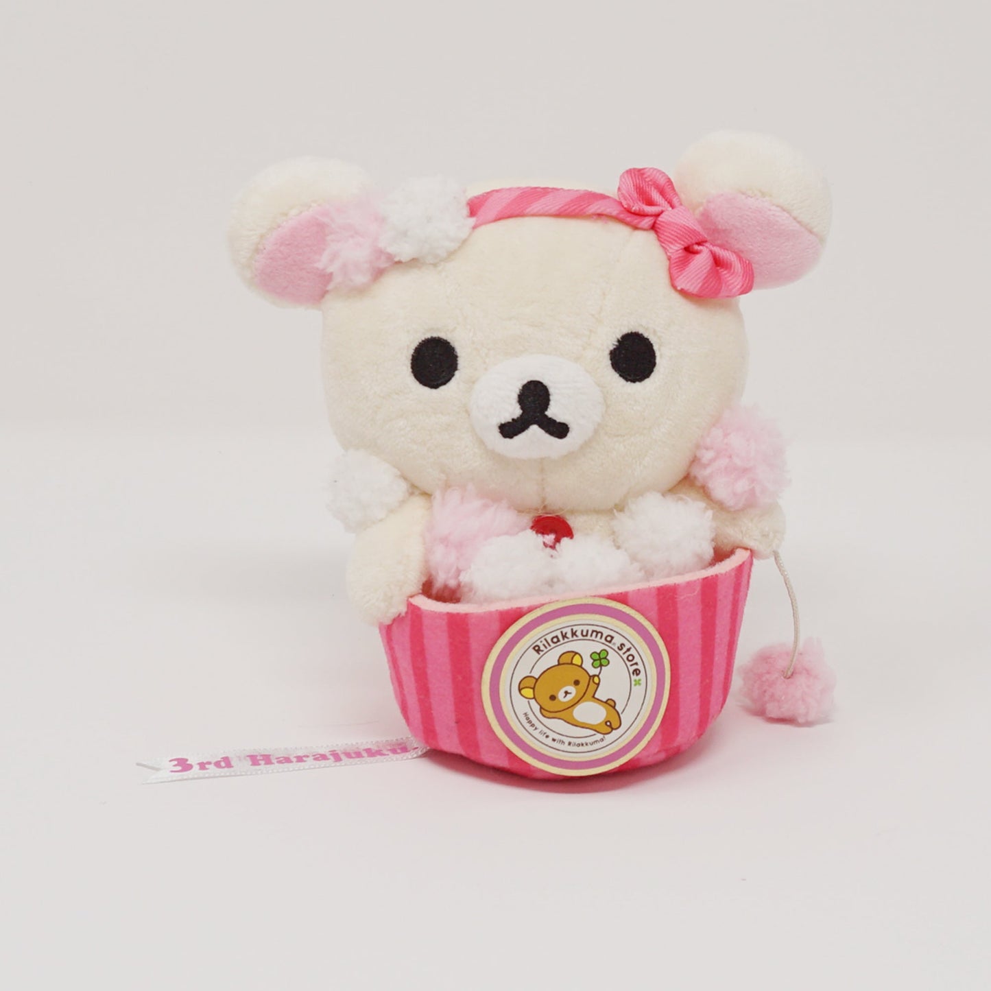 2015 Korilakkuma Pink Plush - Harajuku 3rd Anniversary Rilakkuma Store Limited - San-X